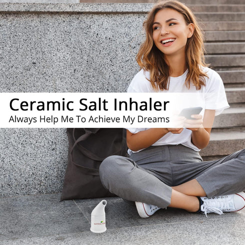 Natural Solution Ceramic Pink Salt Inhaler